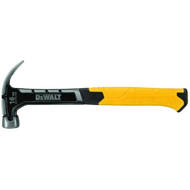 Garra curva de acero Hammer DEWALT, 450 g/16 oz, balanceada con precisión
