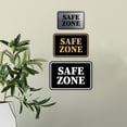 thumbnail image 3 of Signs ByLITA Classic Framed, Safe Zone Sign (Ivory/Dark Brown) - Small, 3 of 6