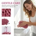 thumbnail image 2 of Unique Bargains Cute Animal Chenille Hanging Hand Towel for Kitchen Rose Red 10" x 6", 2 of 6