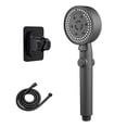 thumbnail image 5 of Tuvgenk Handheld Shower Head High Pressure Shower Head Plastic 8 Spray Modes Black Detachable Replacement for Home Bathroom, 5 of 5