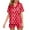 Red-1, variant on TJAZFJPA Cute Pajama Pants Womens Silk Satin Pajamas Set Two Piece Pj Sets Sleepwear Loungewear Button Down Pj Sets Womens Pajamas Flannel Family Pajamas