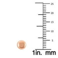 thumbnail image 2 of SZUL Women's 14K Rose Gold 5mm Button Ball Stud Earrings, 2 of 4