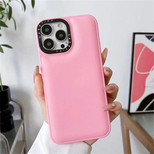 Candy Bubble Break-funda de lente gruesa para iPhone 14, 13, 12, 11 Pro Max, XR, XS, X, 7, 8, 14 Plus, franela a prueba de golpes, bonita funda traseraFor iPhone 12 Pro Gao Jinjia LED