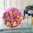 thumbnail image 3 of Flmtop Rotate Pet Parrot Toys Wheels Bite Chewing Birds Foraging Food Box Cage Feeder Transparent, 3 of 9