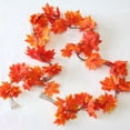 thumbnail image 2 of Simulación de hoja de arce roja, ratán decorativo, ratán de plástico, flor falsa, hojas falsas, simulación de hoja de arce, hoja de vid, 2 of 2