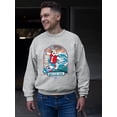 thumbnail image 2 of ICEE Surfing Wave Vibes - Cool Graphic Design Men's Sweatshirt, 2 of 4