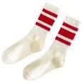thumbnail image 3 of Daznico Unisex Ribbed Knit Mid Crew Socks Multi Striped Elastic Breathable Stretch Stockings s Footwear for Daily Casual Outfits, 3 of 3