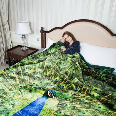 - King Size Soft Plush Heavy Thick Blanket For Winter 2 Ply Warm Blanket 85