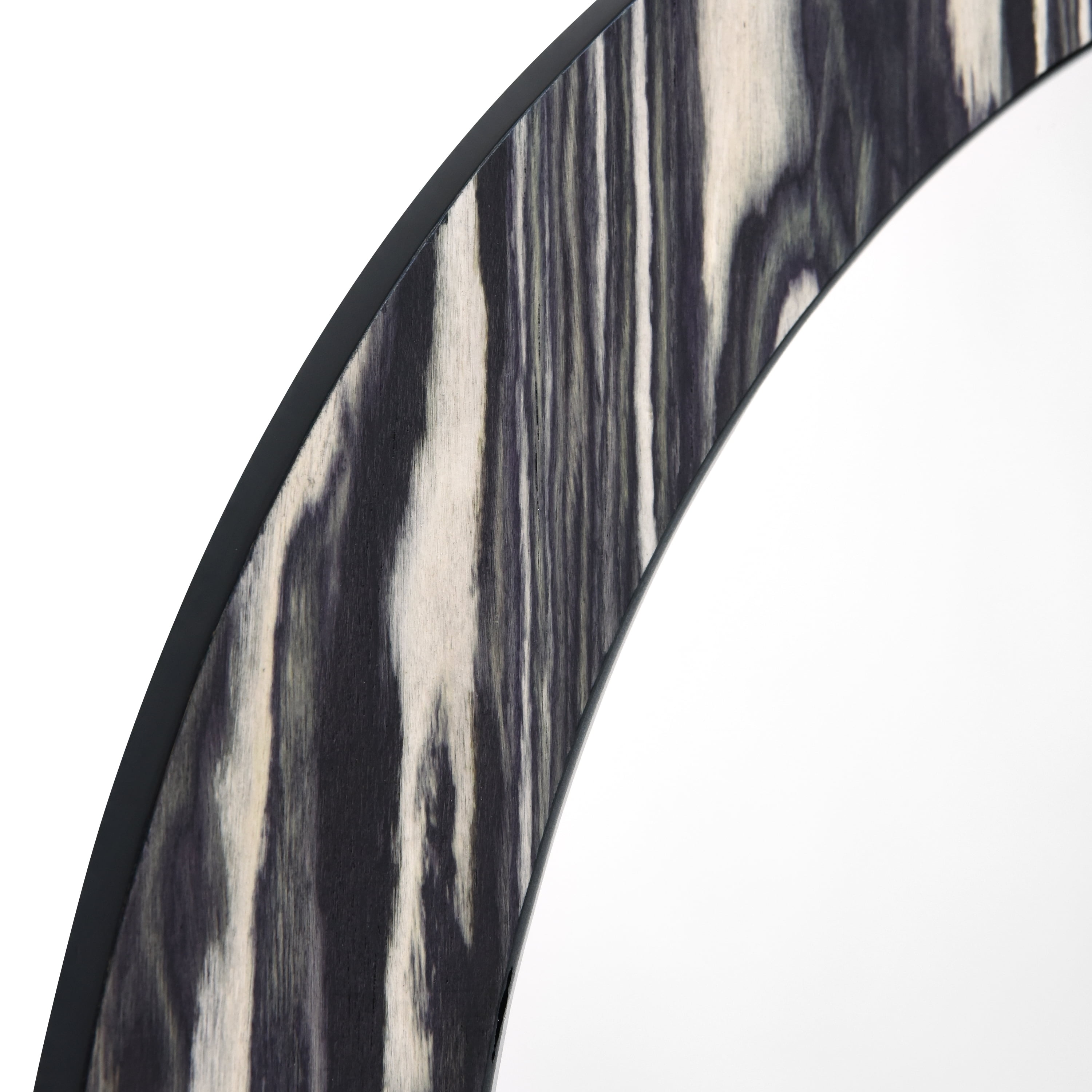 "Contour Harmony Wall Mirror", 35"x27" Irregular Mirror Featuring a 31"x23" Center Mirror, on an Exotica Stained Veneer 2" Frame