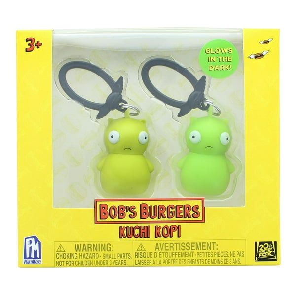 Bobs Burgers Kuchi Kopi 2Pc Hanger Set Glow In The Dark Collectible