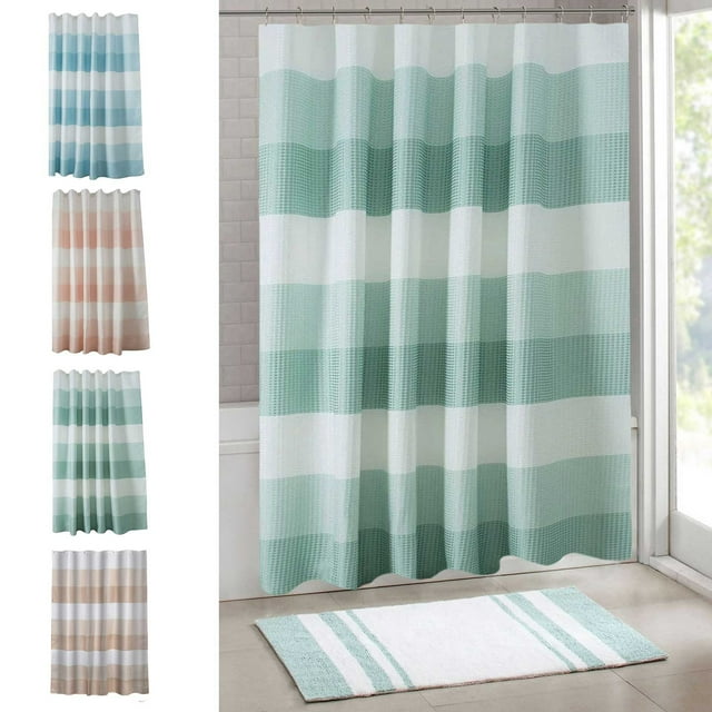 Waterproof Double Sided Polka Dots Shower Curtain Easy Clean with Wet Dry Separation and Protection Polyester for Bathroom 78x72 Inch Long Lasting and Translucent Design