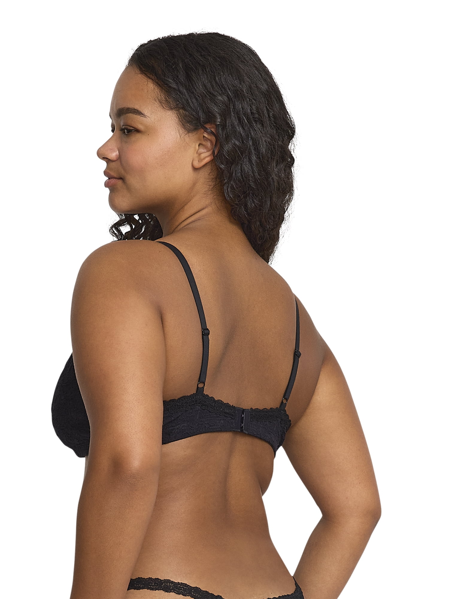 Mills by Millie Bobby Brown Women's Flirty Lace Triangle Bralette, Sizes XS-XXXL