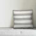 thumbnail image 2 of Creative Products Grey Cabana Stripe 20x20 Spun Poly Pillow, 2 of 2