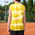 thumbnail image 4 of Ruyang Kids Boys Tie-dyed Camisoles Round Neck Loose Sleeveless Tank Tops Summer Casual Athletic Jogger Blouse T-Shirt, 4 of 5