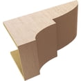 thumbnail image 6 of 12"W x 24"D x 12"H Wide Ridgewood Rough Cedar Woodgrain TimberThane Corbel, Primed Tan, 6 of 6