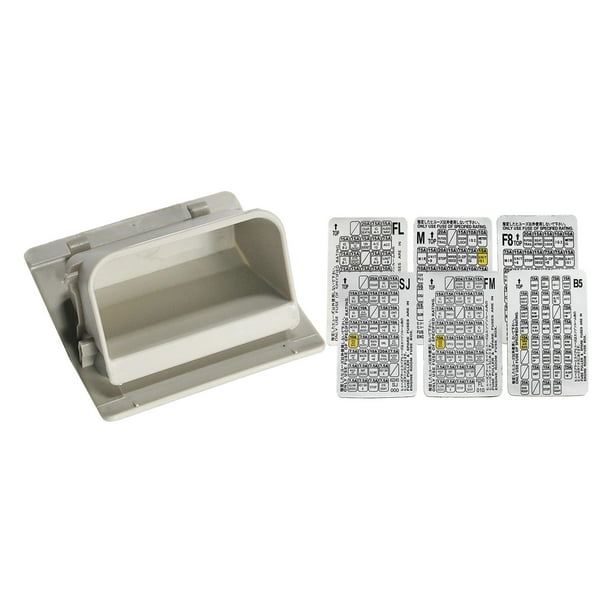 Caja de soporte de bandeja de almacenamiento de fusibles para coche, bandeja de almacenamiento interior para coche, caja de almacenamiento de fusibles Premium Beige