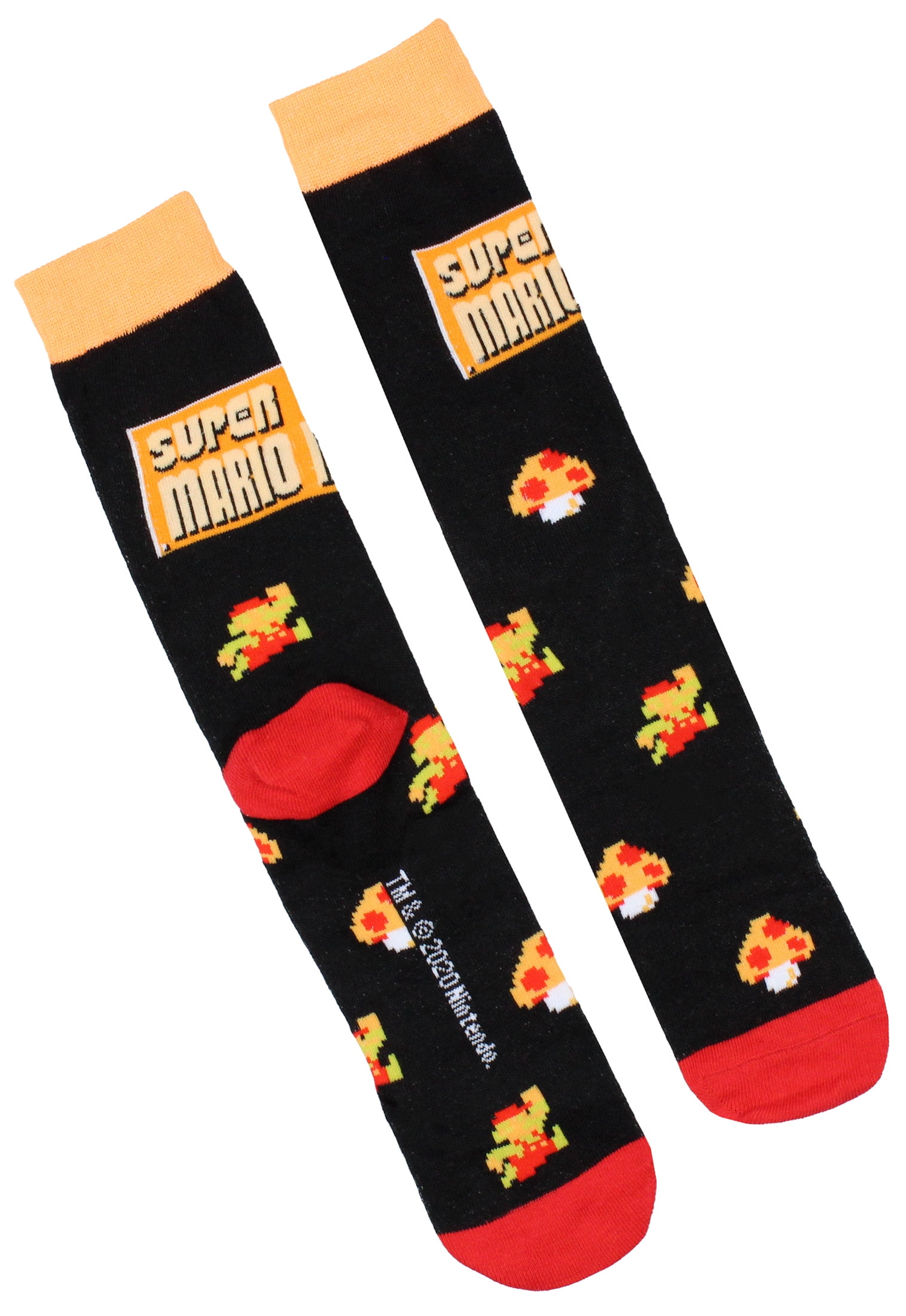 Nintendo Super Mario - NoShow Men's Socks - Size 6 1/2-12 - 3