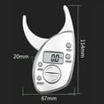 thumbnail image 4 of Windfall Digital Body Fat Caliper, Portable Digital Display LCD Body Fat Caliper Skin Fold Monitor Analyzer Clip, 4 of 7