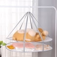 thumbnail image 4 of Home Clothes Drying Basket, Breathable Mesh Storage Rack for Clothing, Windproof Clothes Drying Solution, Deformation-Resistant Drying Organizer for Balcony, Foldable Storage for Small Items, 4 of 6