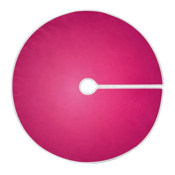 Ryvnso Christmas Tree Skirt Gradient Deep Pink Xmas Tree Skirts Ornament Home Decorations 35.4"