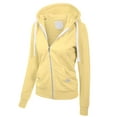 thumbnail image 3 of MixMatchy Women's Casual Long Sleeve French Terry Full Zip-UP Hoodie Sweatshirt, 3 of 4