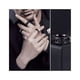 thumbnail image 2 of 3pzs Anillos Hombre De Titanio Acero Inoxidable Minimalista Talla:11 (21mm), 2 of 4