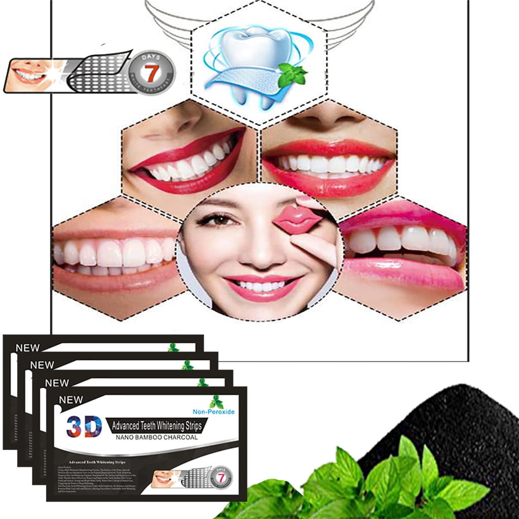 Bwgrytuy Strips Teeth Nano Strips Teeth Kit Stick Whitening Charcoal