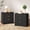 Black, variant on Tydimor Modern Nightstand with 3 Wooden Drawers, Bedside Table for Living Room, White,Set of two