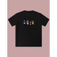 thumbnail image 1 of Fun Printed Cotton T-Shirt for Men - Casual, Short Sleeve, Machine Washable, Unique Designs, Perfect for Summer, Casual Sporty Tee, Comfy Tee, 1 of 6