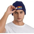 thumbnail image 6 of Gift for LGBT Pride America Flag Beanie Hat Men Women Rainbow LGBTQ Gay Winter Hat Black Lesbian Pansexual Knit Cap, 6 of 8