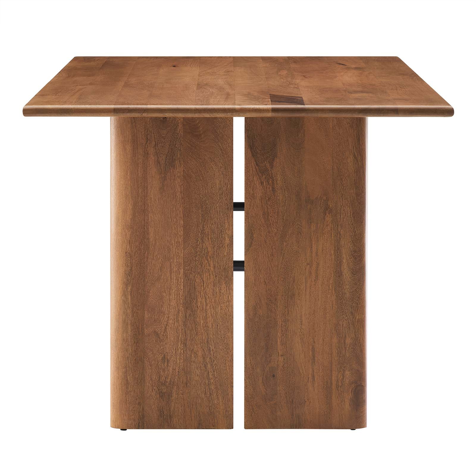 Modway Amistad 60" Wood Dining Table in Walnut
