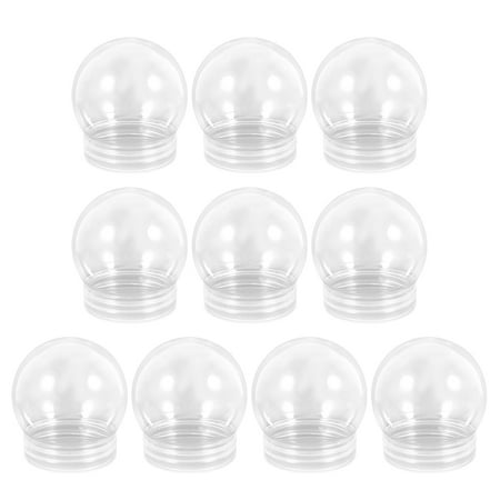 10Pcs DIY Clear Plastic Water Globe Snow Globe Water Globe Making Prop Plastic DIY Snow Globe