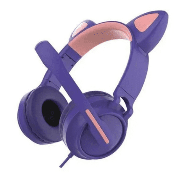 Audífonos Alámbricos Con Orejas De Gato Plegable Gadgets and Fun Plegable alámbrico