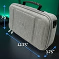 thumbnail image 4 of CASEMATIX Carrying Case Fits ASUS ROG Xbox Ally X Gaming Handheld PC - Carry Bag with Shoulder Strap for Touchscreen Gaming Console and Accessories, Gray, 4 of 11