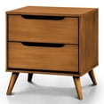 thumbnail image 4 of FOA Belkor 4pc Oak Wood Bedroom Set - Queen + 1 Nightstand + 1 Dresser +1 Mirror, 4 of 12