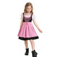 thumbnail image 6 of FYDUU Girls Casual Dresses Girls Cute Girls Oktoberfest Festival Dress Kids German Dirndl Halloween Outfits Short Sleeve Midi Dresses Fall Daily Dresses XS, 6 of 8