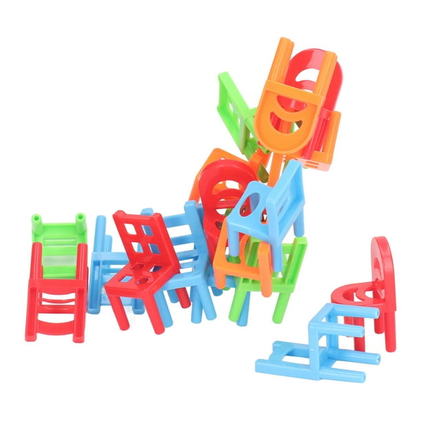 Juego De Silla Apilable, Juego Interactivo De Silla De Equilibrio Divertido 18 Piezas Para Niños Para Fiesta De Navidad