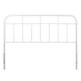 thumbnail image 3 of Pemberly Row Tête de Lit Moderne Style Ferme à Double Barreaux en Métal, Blanc, 3 of 6