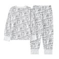 thumbnail image 5 of Elegyee Girls Pajamas DIY Coloring Long Sleeve Top Pants 2Pc Loungewear, White, Size 2-3, 5 of 8