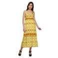 thumbnail image 5 of Moomaya Printed Sleeveless Long Maxi Dress Spaghetti Straps With Lace Trim, 5 of 6