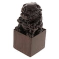 thumbnail image 4 of Estatua de Buda de Artesanal Hecha , de Animal, Adorno de Escritorio para Interiores Sello del león, 4 of 6