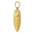 thumbnail image 2 of 14K Yellow Gold Charm Pendant Polished Basket Weave Pattern 3-D Heart, 2 of 4