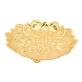 thumbnail image 3 of Gold Fruit Bowl, Snack Tray Golden Floral  Retro Pattern  For Wedding, 3 of 8