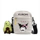 thumbnail image 3 of Kuromi-Bolsa Escolar de Anime para hombres y mujeres, bolso oblicuo periférico, bolso cuadrado pequeño con estampado de moda, mochila oblicua de un hombro, 3 of 4