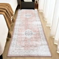 thumbnail image 6 of Tzou Vintage Runner Rugs 2x6ft - Super Soft Washable Oriental Traditional Distressed Carpets for Kitchen Entryway Hallway(Light Orange), 6 of 7