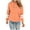 Orange, variant on Fmbrln Womens Color Block Hooded Sweatshirts Fall Winter Long Sleeve Hoodies Loose Comfy Pullover Tops with Pockets Light Blue XL