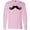 AD-Pink, variant on Mustache Long Sleeve T-Shirt