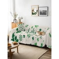 thumbnail image 3 of Lucky Day, Couch Cover for 2 Cushion Couch, St. Patrick's Shamrock Rustic Clover Green Washable Love Seat Sofa Covers Slipcover, Throw Sofa Covers for Pets, Furniture Protector 71"x102", 3 of 9