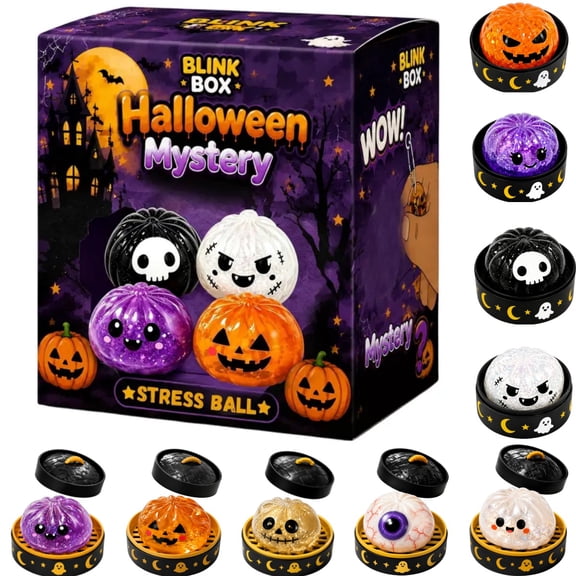 2026 Halloween Spooky Ghost Dumpling, Stretchy Anxiety Relief Fidget Squish, Complete with Steamer and Colorful Gift Box, Great Holiday Party Favors