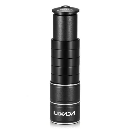 Bicycle Riser Handlebars (Lixada Aluminum Alloy Bike Fork Stem Riser Extender Extension Bicycle Cycling Bike Stem Head Up Raiser Handlebar Riser)
